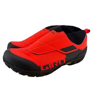 Giro Alpineduro Mens Mountain Bike Shoes Red Black Vibram Sole SPD Compatible